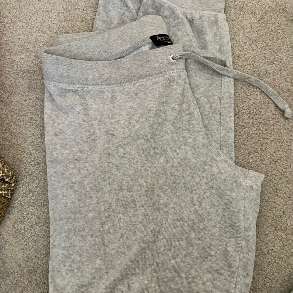 Juicy Couture Heather Gray Velour Joggers